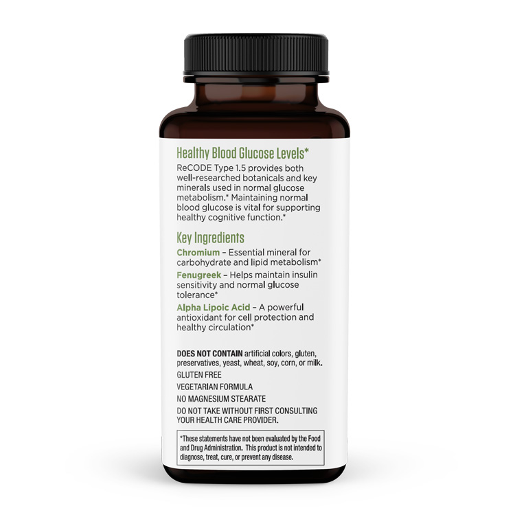 Type 1.5 Glycotoxic bottle side